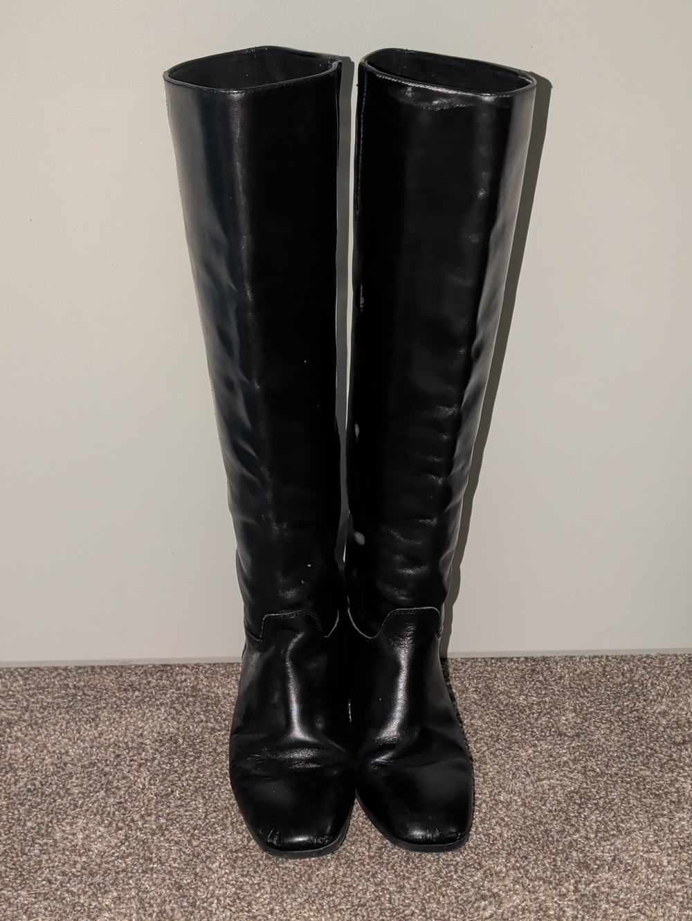 Vagabond Black Knee High Leather Boots